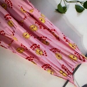 Adorable sleeveless heart patterns dress